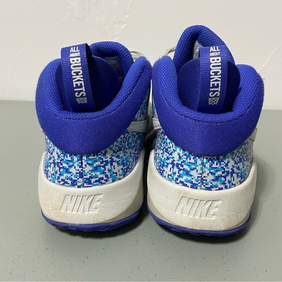 Nike Team Hustle D9 Digital Pixel Youth Athletic Shoes Basketball 7Y DC1983-001 - Picture 8 of 11